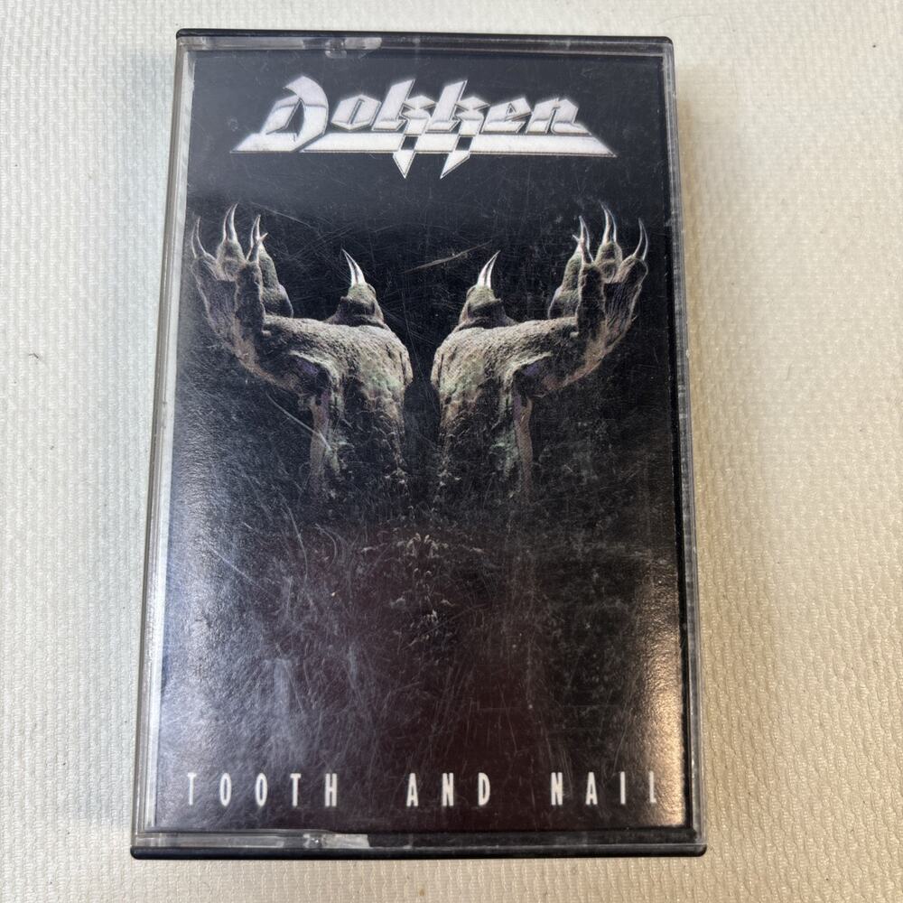 Dokken Tooth And Nail Cassette Tape 1984 Elektra Records Glam Heavy Metal Rock
